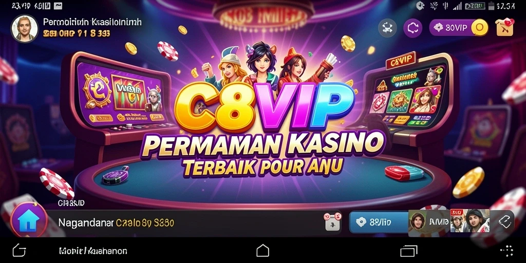 Tampilan gameplay C8VIP yang menarik dengan berbagai pilihan permainan kasino.