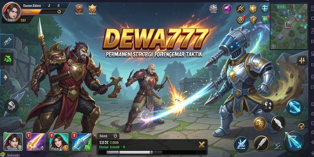 Tampilan aksi strategis yang menegangkan di DEWA777.