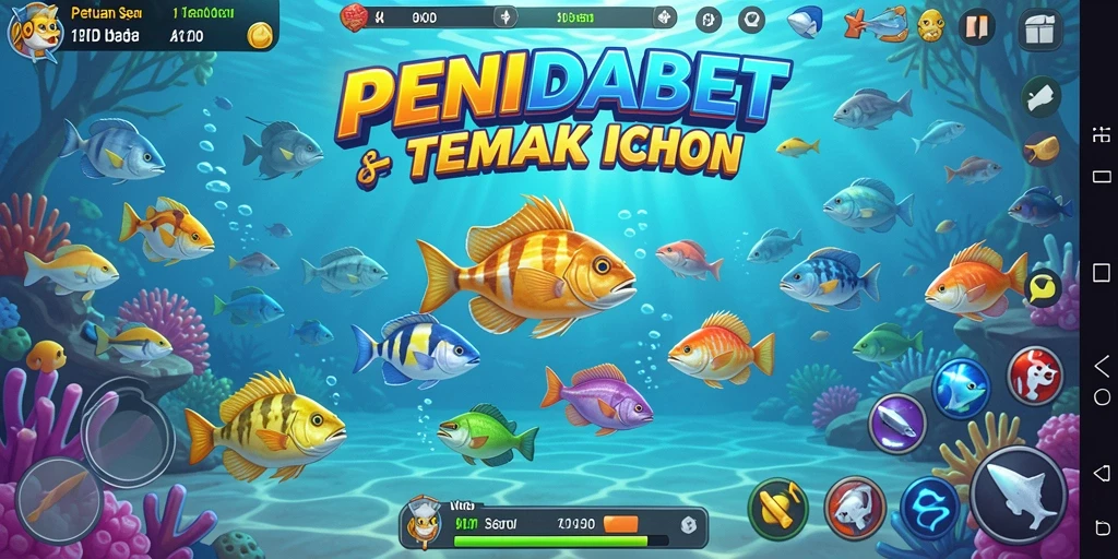 Screenshot gameplay PENIDABET menampilkan aksi menembak ikan yang seru.