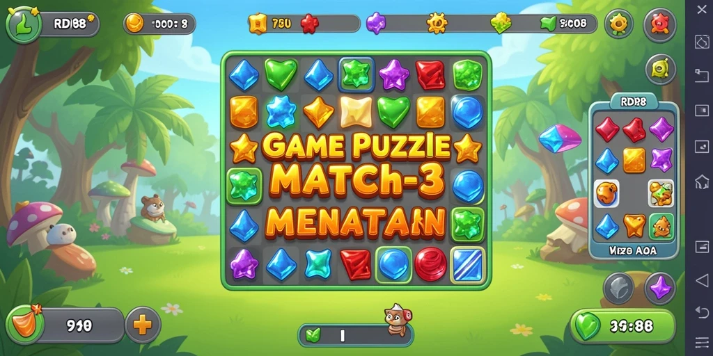 Tampilan gameplay seru di RDI88 yang penuh warna.