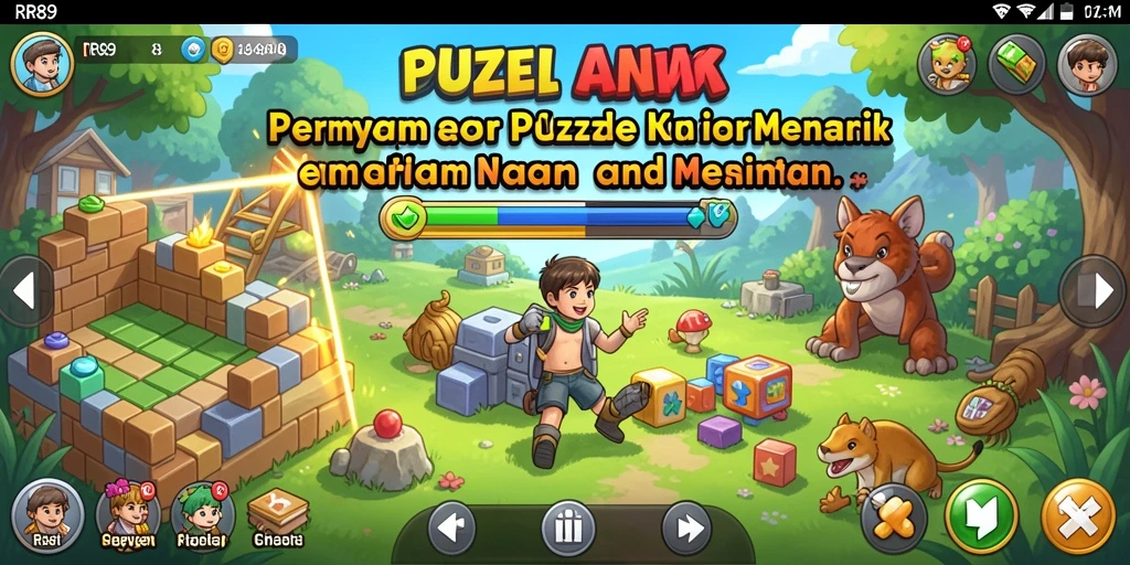 Screenshot menampilkan gameplay seru dari RR89 dengan teka-teki yang menarik.